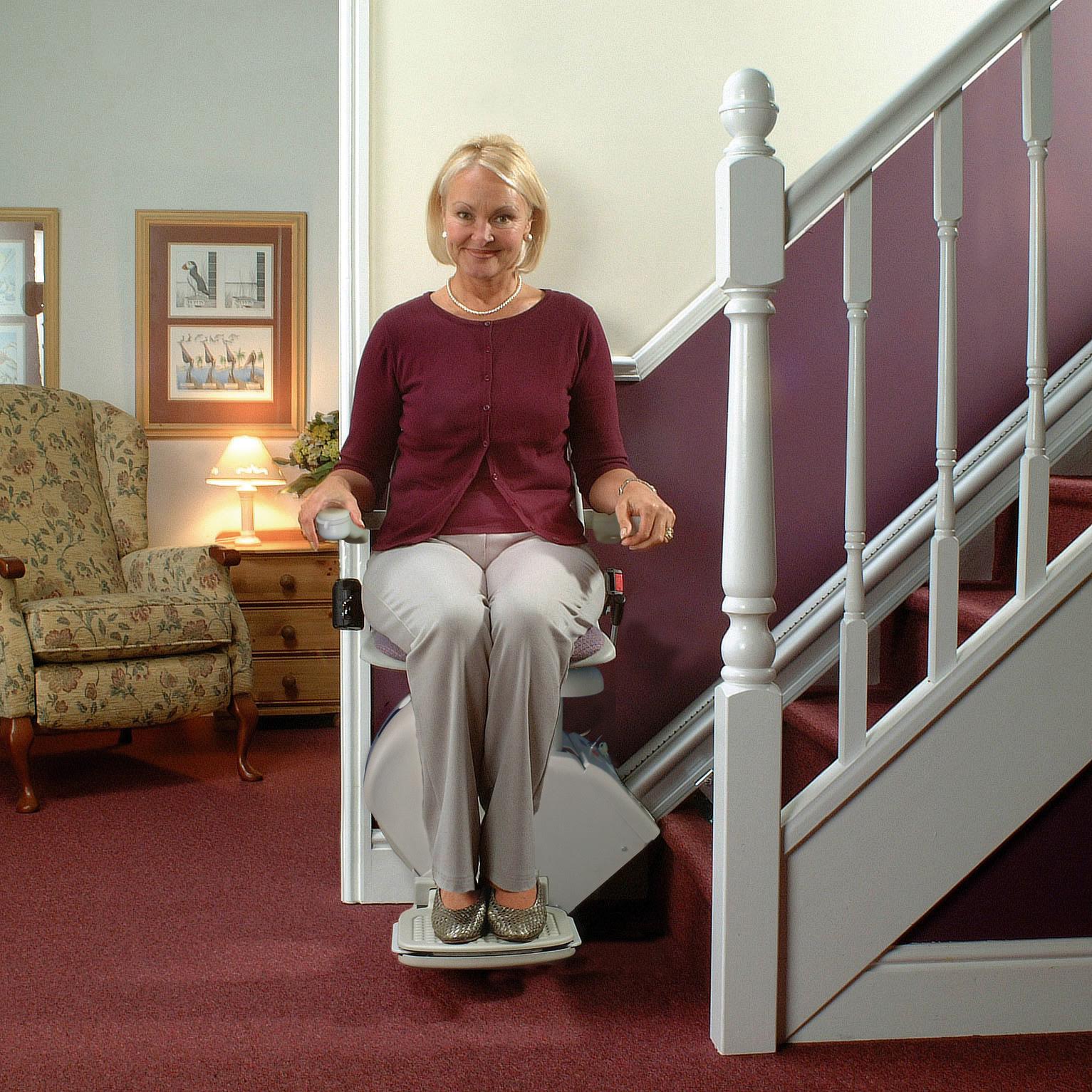 Long Beach curved stair lift chair for elderly
