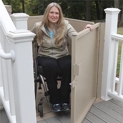 Lakewood home mobile wheelchair porch vpl vertical platform lift
